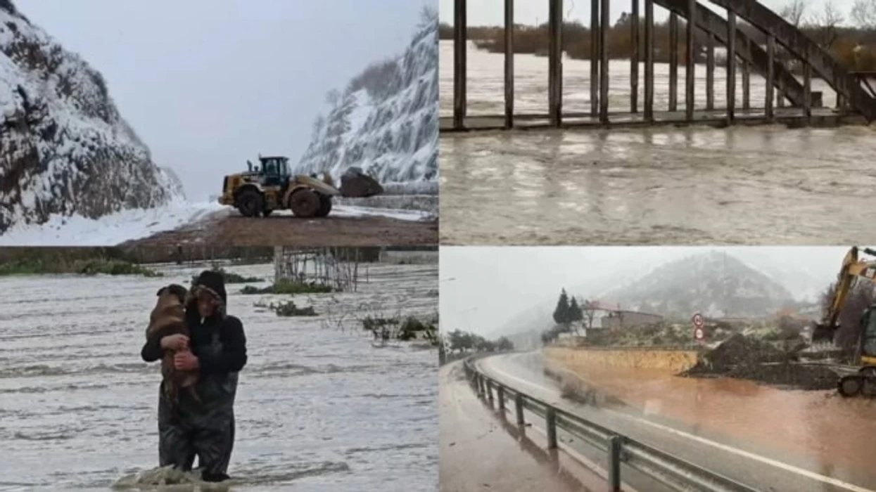 Përmbytje nga shiu dhe bllokime nga bora – situata problematike në Shkodër, Durrës dhe Gjirokastër