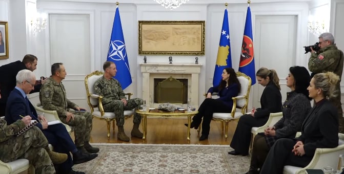 Nis takimi i presidentes Osmani me komandantin e NATO-s, Wikoff