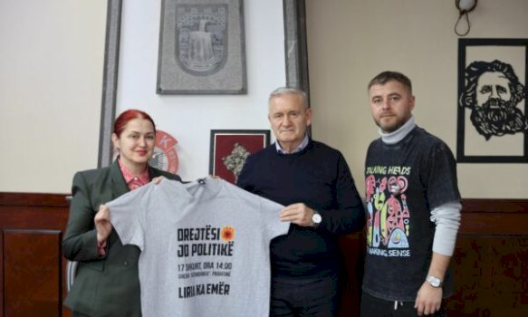 Përfaqësuesit e  Liria ka Emër  priten nga kryetari Zenun Elezaj në Klinë