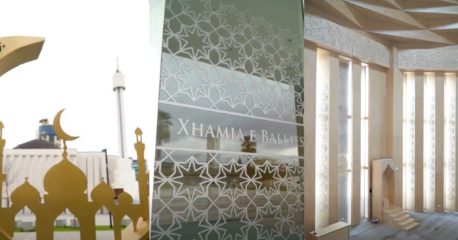 rama-publikon-pamjet-e-xhamise-se-rikonstruktuar-te-ballies-ne-elbasan:-arkitektura-me-e-bukur-ne-bote