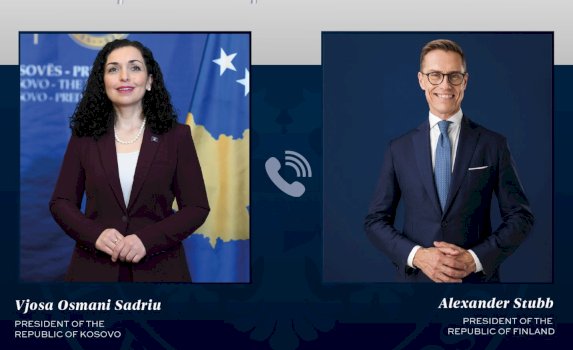 presidentja-osmani-bisede-telefonike-me-homologun-finlandez,-flasin-per-zhvillimet-politike-dhe-sigurine