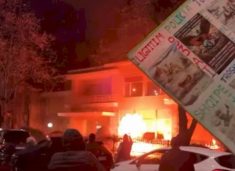 protesta-ne-tirane:-i-vihet-zjarri-ish-viles-se-enver-hoxhes