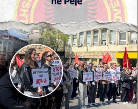 “une-studioj-shqip-fale-uck-se”,-protestojne-studentet-e-universitetit-“haxhi-zeka”