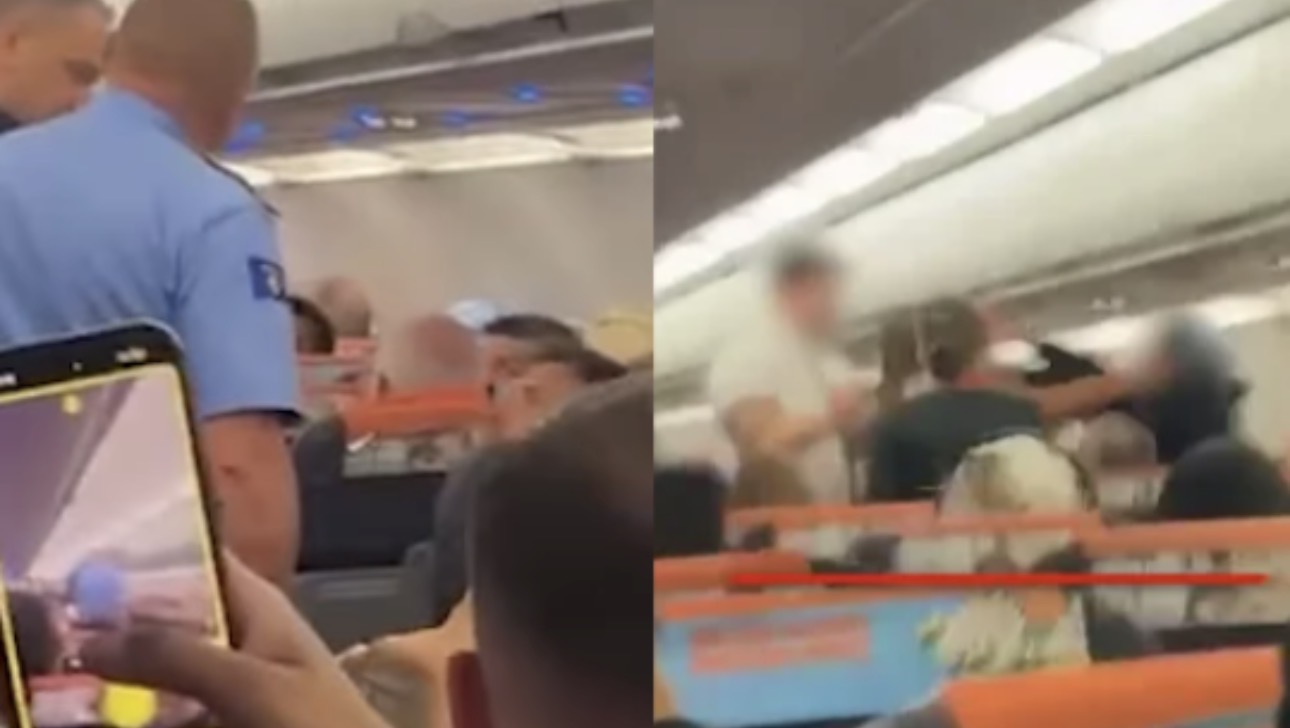 Plas grushti mes pasagjerëve  avioni nga Londra bën ulje emergjente në Prishtinë