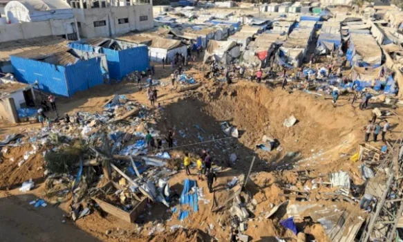 sulmi-izraelit-le-nje-krater-te-madh-ne-nje-spital-ne-gaza-mes-pasigurive-per-planin-e-trumpit