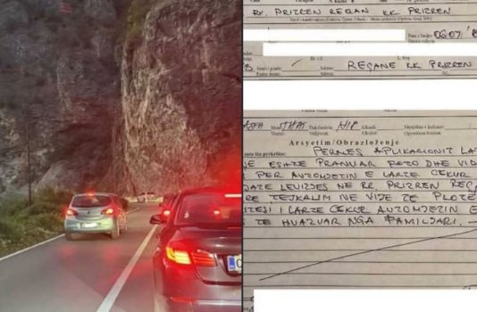 Tejkaloi kolonën në rrugën Prizren Reqan  dënohet me 200 euro gjobë dhe i sekuestrohet patent shoferi për 3 muaj