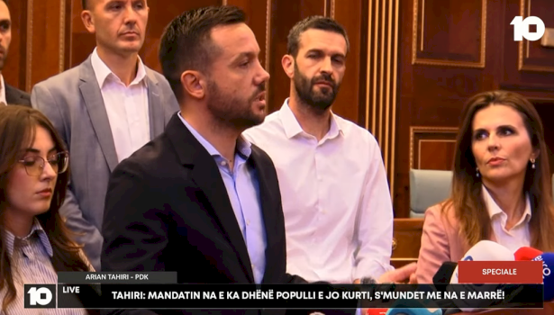 Arian Tahiri  Mandatin na e ka dhënë populli e jo Kurti  s mundet me na marrë 