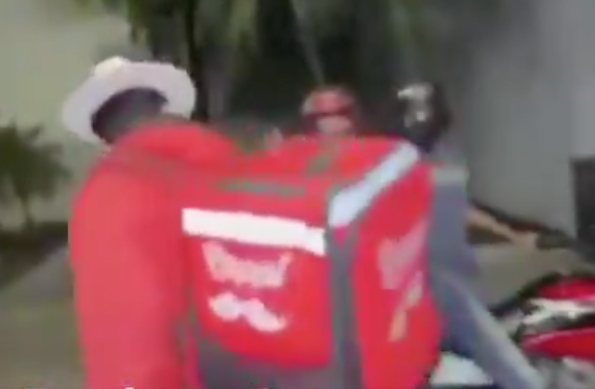 A screengrab from Cesar Gastelum's live stream before he was shot dead